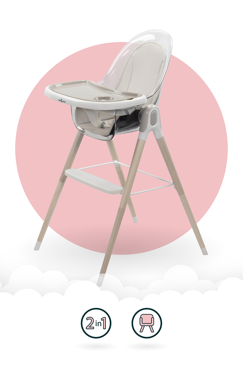 Kinderhochstuhl ARTO Kinderstuhl mit Esstablett und Stuhl